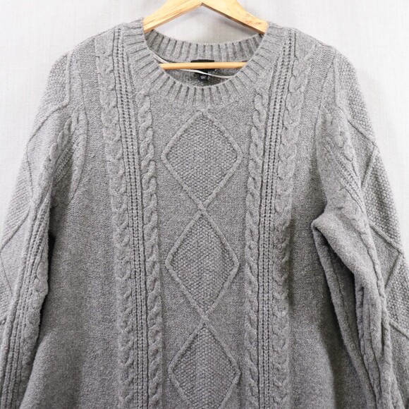 Torrid Cable Knit Sweater Dress Womens 2X Gray Long Sleeve Cozy Knit - Picture 5 of 10